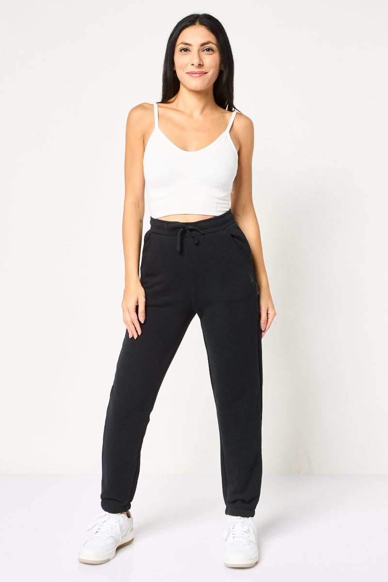 Nike Women Therma Fit Yoga Sweatpants, Black - Image 2